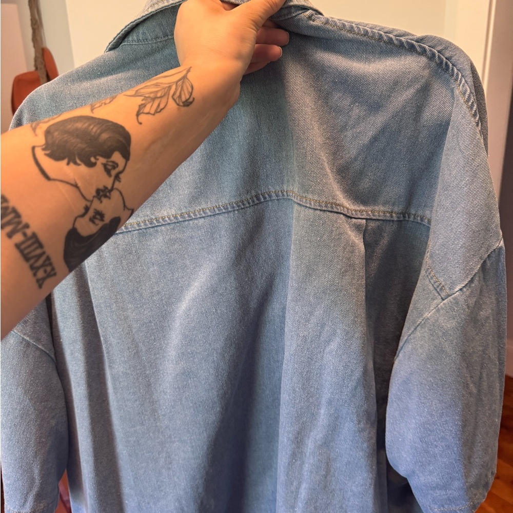 Dressed in LALA Light Blue Denim Top- worn once !